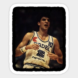 Young Drazen Petrovic Sticker